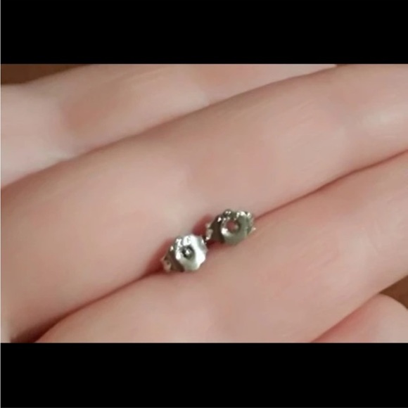 0.84-2Ct Round Cut Simulated Diamonds Back Silver Earrings Studs - Picture 9 of 17